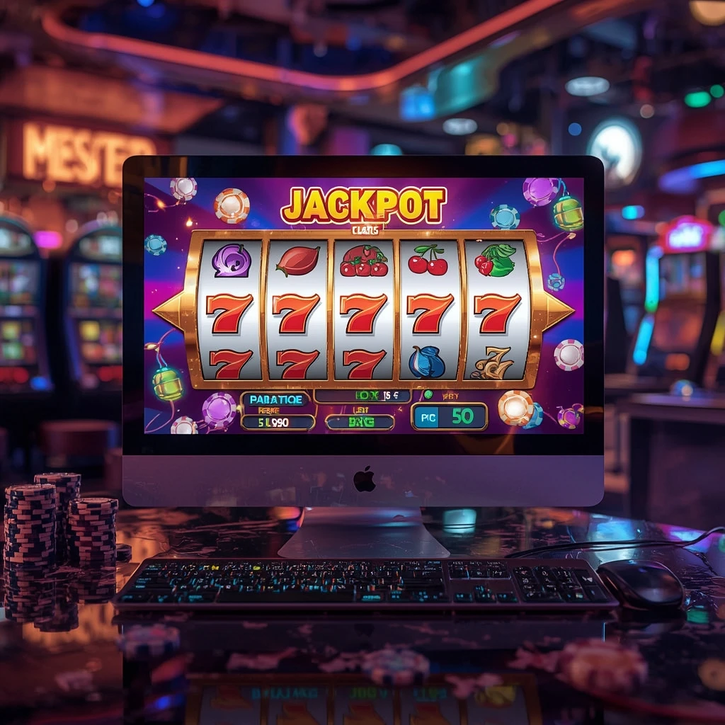 slots on DAFABET CASINO monitor